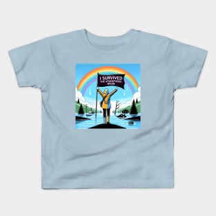 I Survived The Atmospheric River Kids T-Shirt